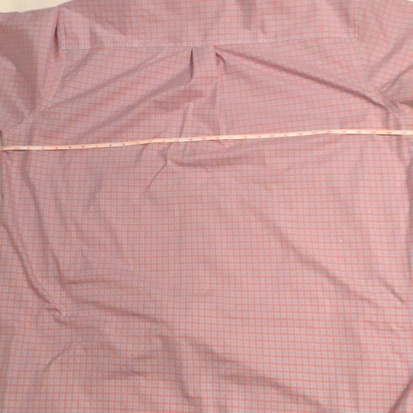 Jos. A. Bank TRAVELER SHIRT Size 2X short sleeves Pink and Blue Check - Picture 7 of 11